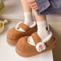 Women's Cotton-padded Shoes Cute Cartoon Cat's Paw Velcro Plush Shoes 8d33a989 e5c3 41d1 b557 b7c02864c0ee