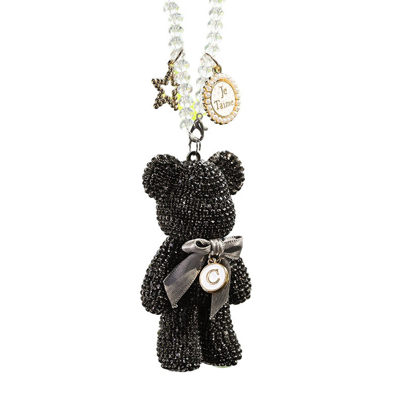 Car Rearview Mirror Pendant Diamond-embedded Violent Bear Bear Ornaments 8d7a75c2 a07b 4bb1 a98a fd0986f8189f