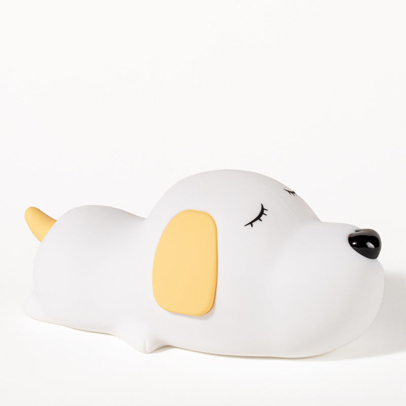 Silicone Night Lamp Cartoon Two-color Cute Dog Charging Home 8d9a8b0b 0464 47d3 9b95 669a60492077