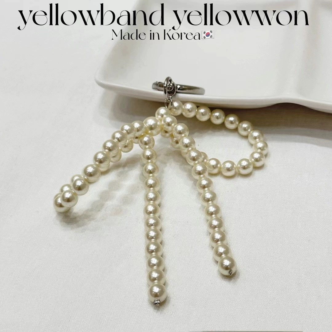 Simple Ins Style Beaded Pearl Bowknot Bag Bag Charm Mobile Phone Charm 8da37173 25cf 4976 b456 80aa9c62f490