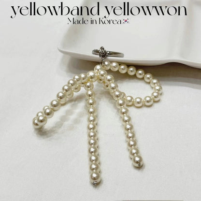 Simple Ins Style Beaded Pearl Bowknot Bag Bag Charm Mobile Phone Charm 8da37173 25cf 4976 b456 80aa9c62f490