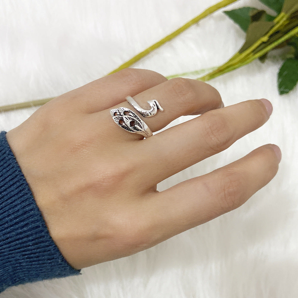 Hip-hop Personality Vintage Peacock Ring 8da59e70 9493 4aea a927 94fa42d2ef5c