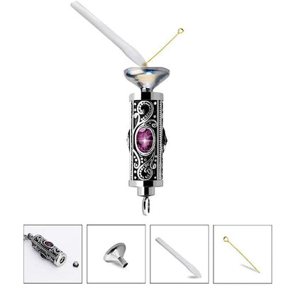 Stainless Steel Birthstone Cinerary Casket Openable Pendant Necklace 8dac08b1 5e29 442a a350 b767fe70c81f