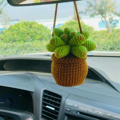 Handmade Knitted Flower Car Accessories Rearview Mirror 8db5e6b9 c451 40a1 b281 c5bbfc8dc1ee