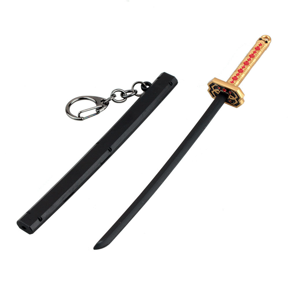 Japanese Wheel Knife With Sheath Sword Weapon Model Metal Keychains 8db6e2ba 06af 47b2 ba50 a3698aea77f3