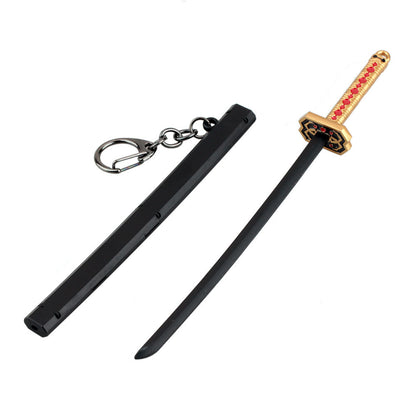 Japanese Wheel Knife With Sheath Sword Weapon Model Metal Keychains 8db6e2ba 06af 47b2 ba50 a3698aea77f3