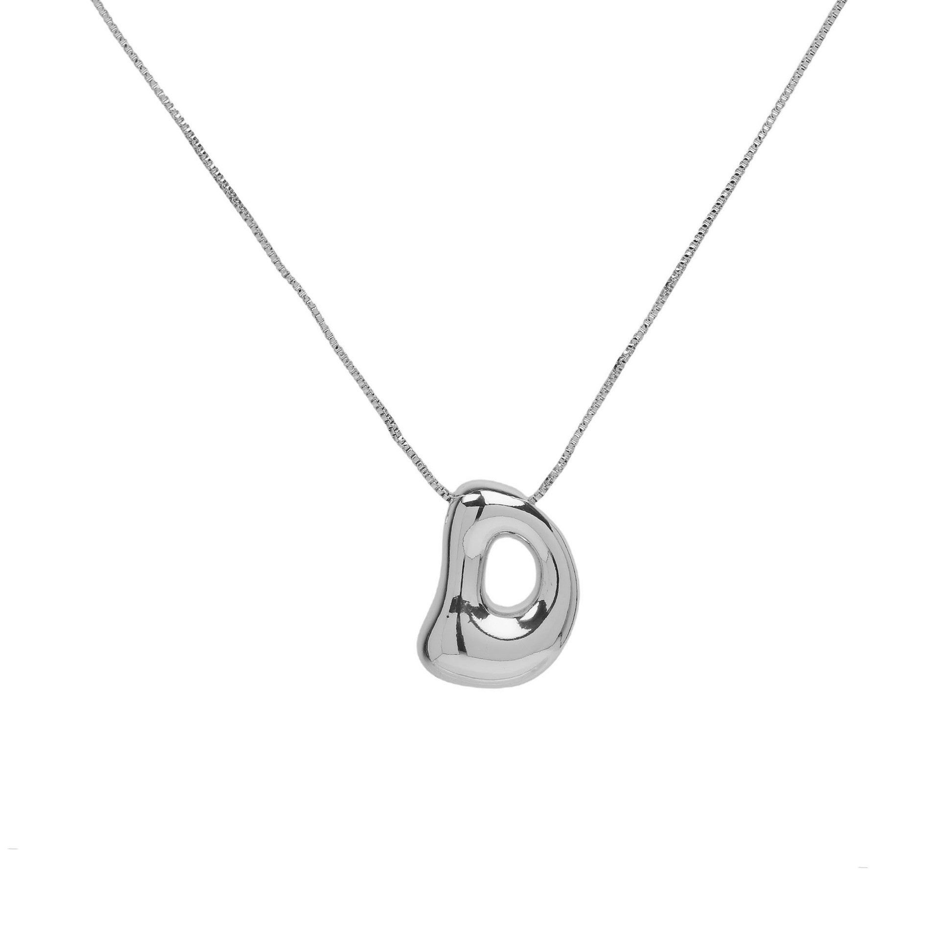Brass Glossy Balloon English Letter Pendant Necklace 8dc851b2 874e 4c21 9989 fb727b316dee