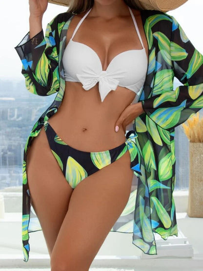 Women's Three-piece Bikini Mesh Split Swimsuit 8dcd0d42 5bc2 41f5 a01c 6e5a8aaf8cb9