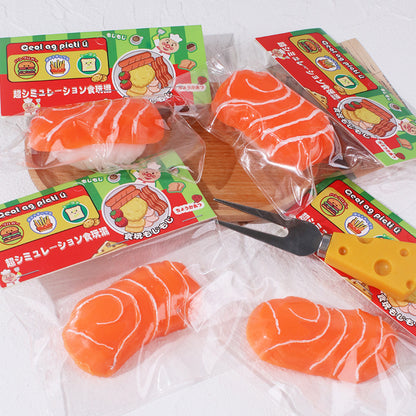 Salmon Slices Pinch Musician Nigiri-zushi Cement Sticky Bag Simulation 8dde226c 6c7c 4938 9785 8b8c107aa085