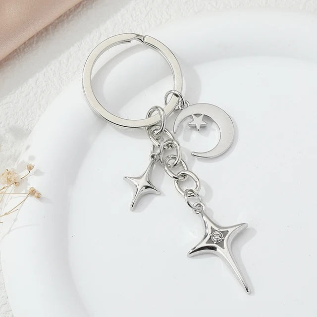 Creative Fashion Star And Moon Alloy Key 8ded138e bb86 44fd 8425 c70b611d1207
