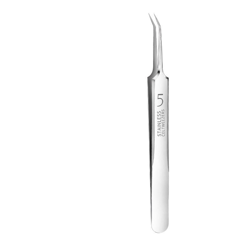 High Precision High Hardness Cell Tweezer Blackhead Removing Tweezers Stainless Steel Splinter Acne Clip No 5 Cell Tweezer 8d