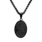 Oval Angel Portrait Pendant Stainless Steel Necklace Titanium Steel Colorfast Necklace 8dfb2118 879e 490f 9f54 bbec31b6340a