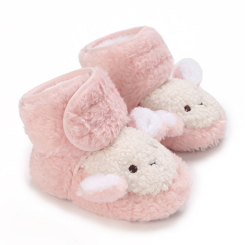 0-12 Months Old Male And Female Baby Thickened Non-slip Cartoon Cotton Shoes - HD Wireless Product #9