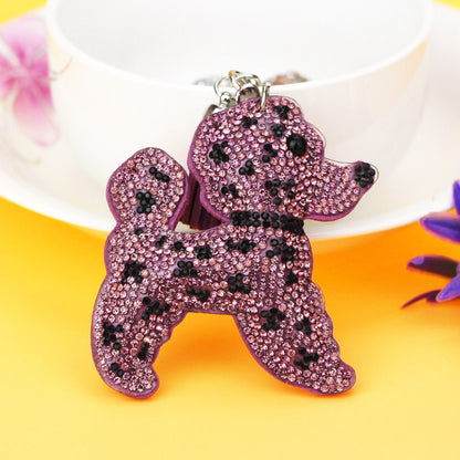 Women's Fashion Flannel Tassel Two-tone Dog Keychain 8e2dc14c 9e06 47f1 a21e 85b085515261