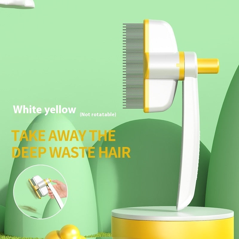 Cat Comb Tie Removal Floating Hair Magic Long Hair Pet Self-Cleaning Row Dog Cat Comb Grooming Supplies Flea Removal Brush Pe