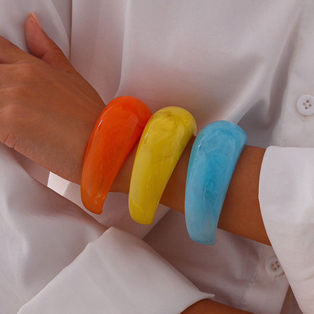Fashion Multi-color Curved Texture Bracelet Irregular 8e4eca39 ea0f 4a67 83ca d6cb9ad96924