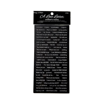Ins English Quotations DIY Decoration Material Sticker - 图片 4