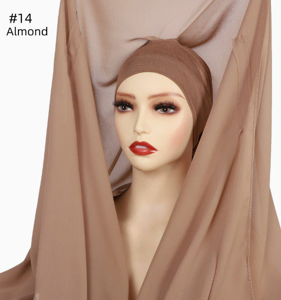 Lazy Chiffon Convenient Headscarf Magnetic Buckle Fixed 8e6c04e6 3bfc 40d5 a832 9f7ca4686055