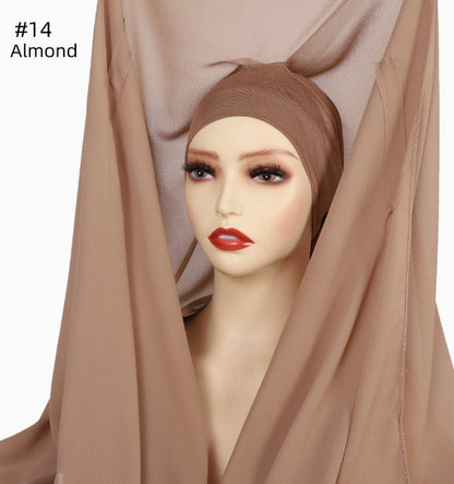 Lazy Chiffon Convenient Headscarf Magnetic Buckle Fixed 8e6c04e6 3bfc 40d5 a832 9f7ca4686055