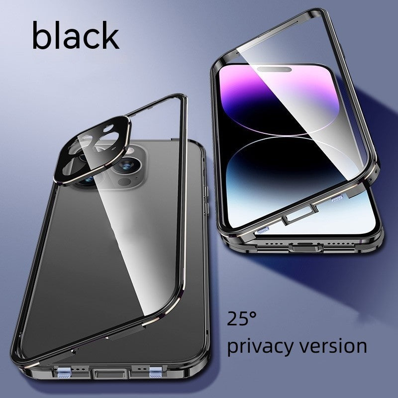 Peep-proof Magnetic Glass Double-sided Buckle Phone Case 8e6e10fb 0d26 41c9 9438 f31fd6439520