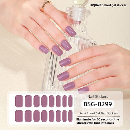 Pure Color UV Gel Nail Sticker Semi-curing Gel Nail Stickers Heating Lamp 8e7a96fa 4f56 4ccb 9294 d51d505e3e17 trans