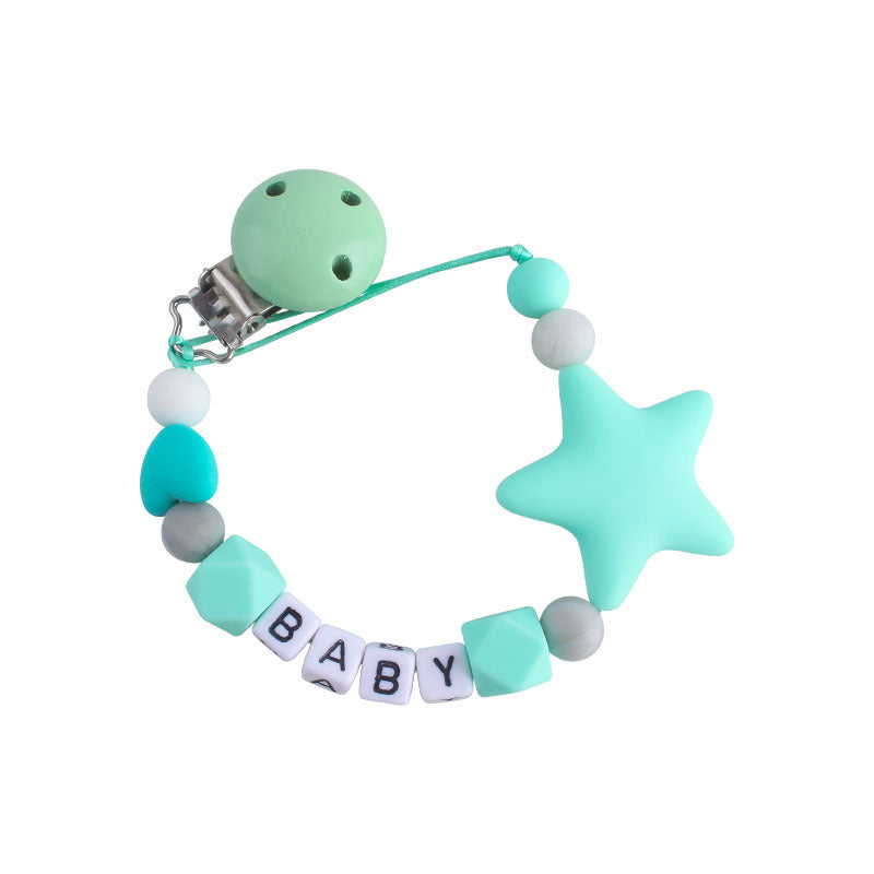Five-pointed Star Teether Pacifier Chain Toy 8e980362 eee3 41da 9fbe 9aca8c0df940