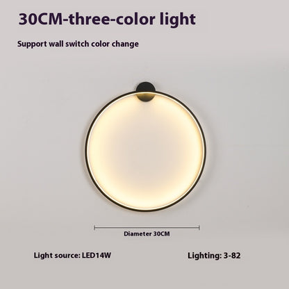 Minimalist Round Bedroom Bedside Lamp Wireless Living Room Sofa Background Wall Hotel Decorative Wall Lamp 8eacba77 c25b 47cc