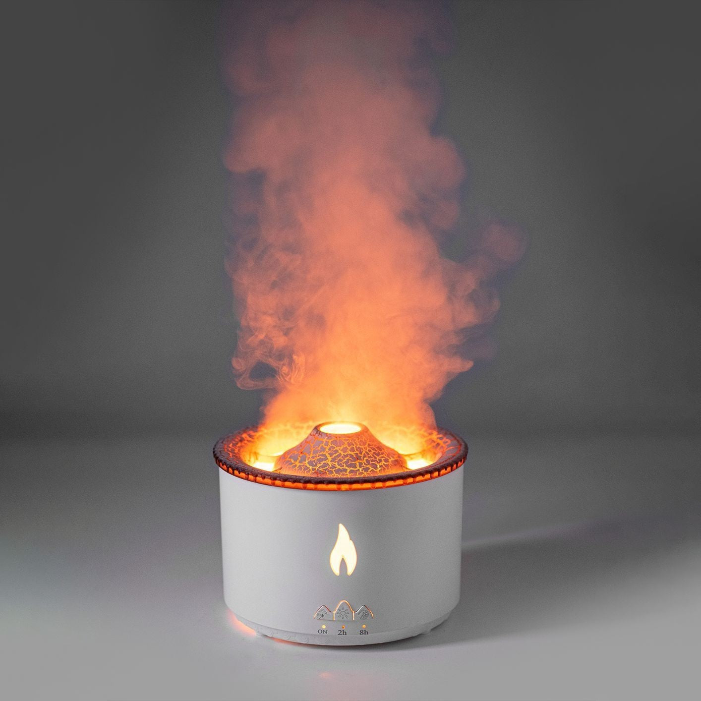 New Creative Ultrasonic Essential Oil Humidifier Volcano Aromatherapy Machine Spray Jellyfish Air Flame Humidifier Diffuser 8