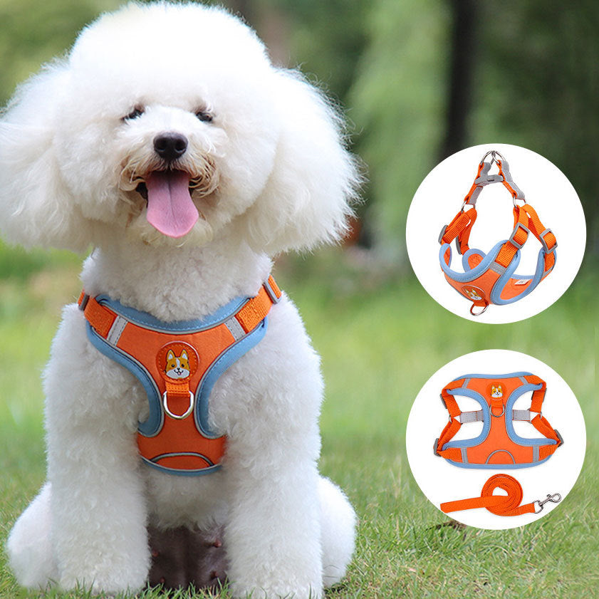 Dog Harness Cat Harness Reflective Dogs Leashs Soft Mesh Chest Strap 8ec7076a b519 4828 92fb 2a3a77008ff3