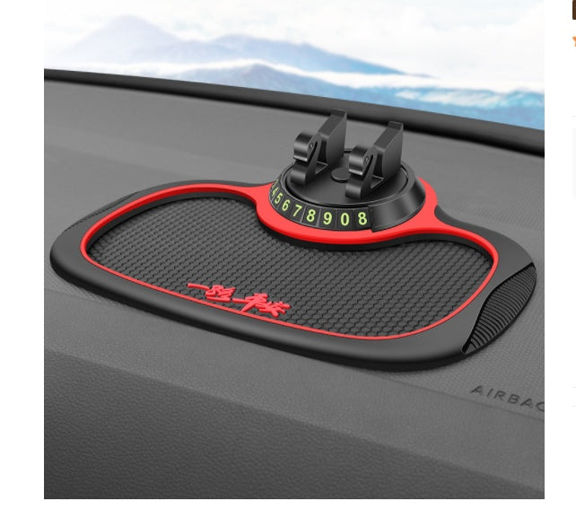 Non-Slip Car Phone Pad For 4-in-1 Car Parking Number Card Anti-Slip Mat Auto Phone Holder Sticky Anti Slide Dash Phone Mount 