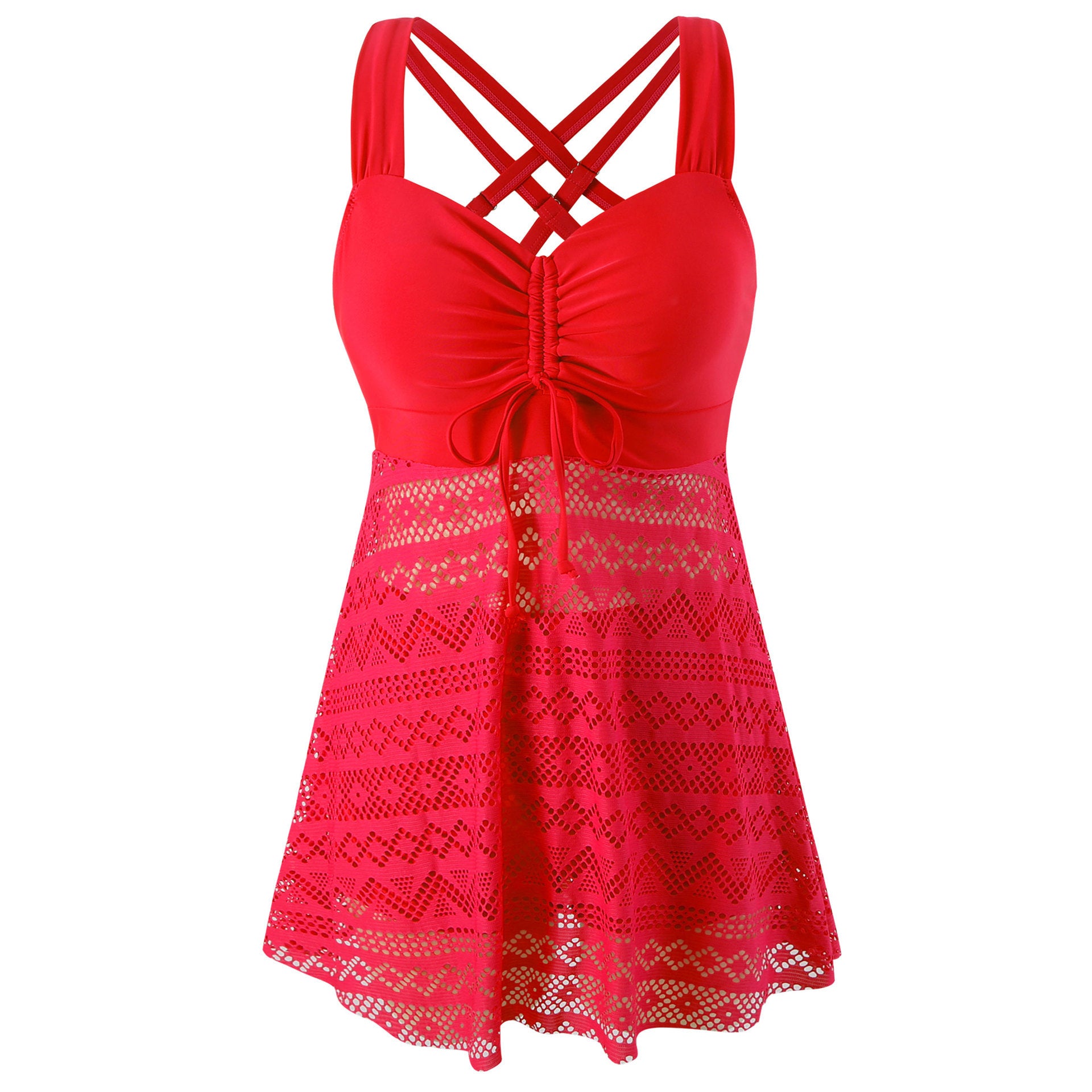 Korean Version Of Solid Color Lace One-piece Swimsuit 8ed52e41 ddc8 4d50 a1de 0a66ab55880f
