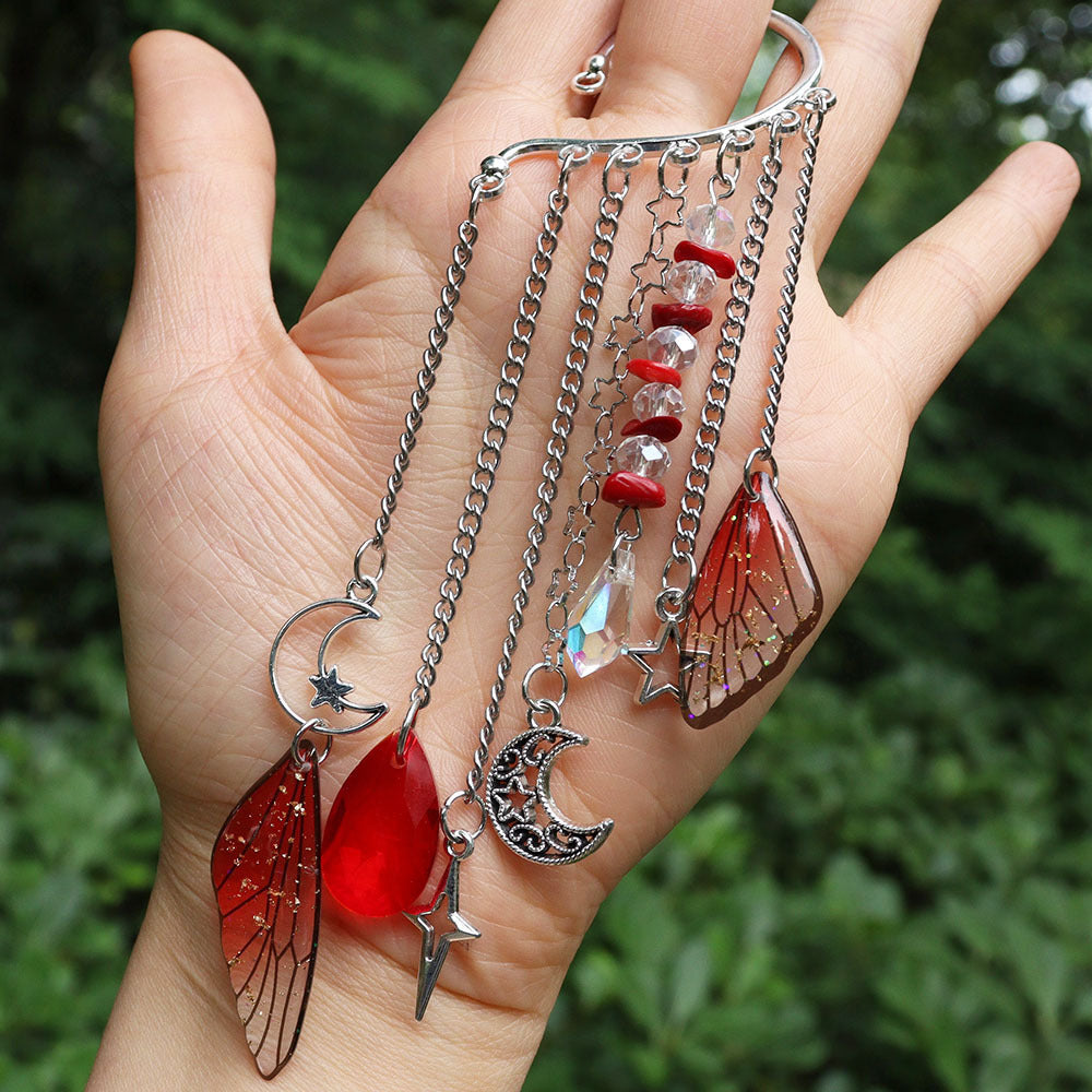 Natural Crystal Gravel Silver Ear Hook Handmade Earrings 8eda7294 8ded 4de7 9f6c 71196e37dc1c