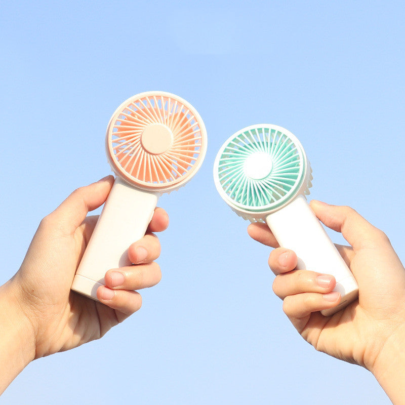 Portable Handheld USB Rechargeable Small Fan With Light 8ee9a876 f4e3 4245 8fec fee4fde6cfac