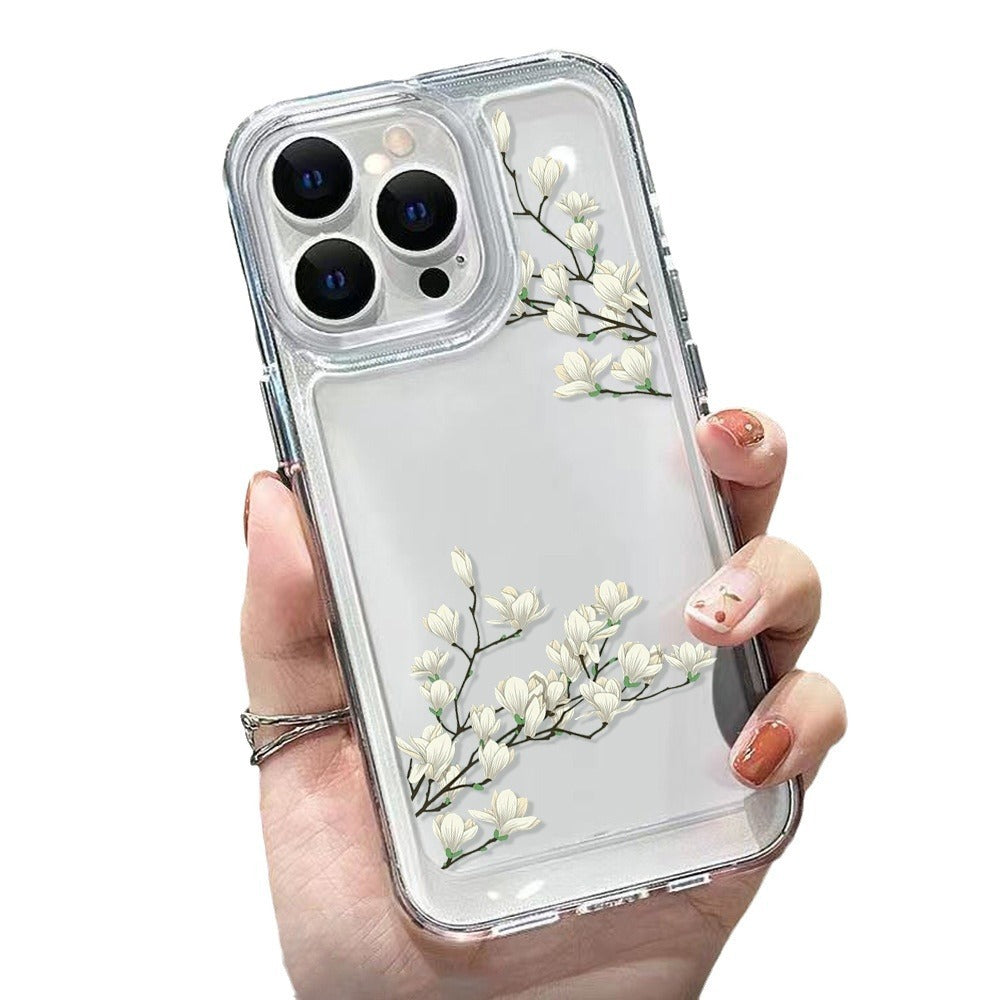 Antique Flower Transparent Phone Case 8ef6defb a9a5 4d11 bb04 f0cb07f2571d