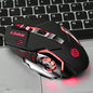Macro Definition Gaming Competitive Office Home Metal Backboard Housing USB Wired Mouse - 图片 2