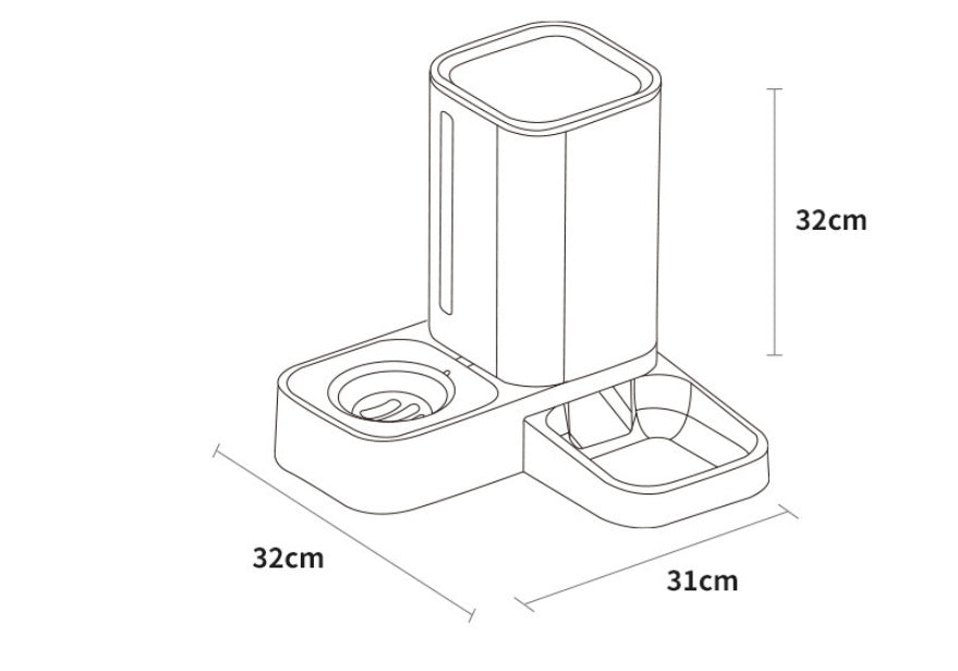 Pet Automatic Water Storage Double Plastic Pet Bowl 8f0d145d 8eb2 4bf5 b2d4 3c428c44d327