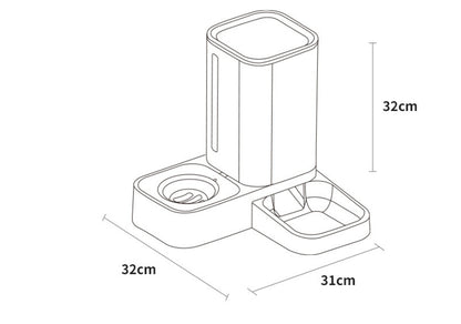 Pet Automatic Water Storage Double Plastic Pet Bowl 8f0d145d 8eb2 4bf5 b2d4 3c428c44d327