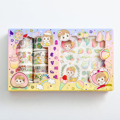 Girl Series 1010 Tape Stickers Gift Set Cute Hand Account DIY Materials 8f186e4d e363 4b44 b8b4 b5f80ebbfef8