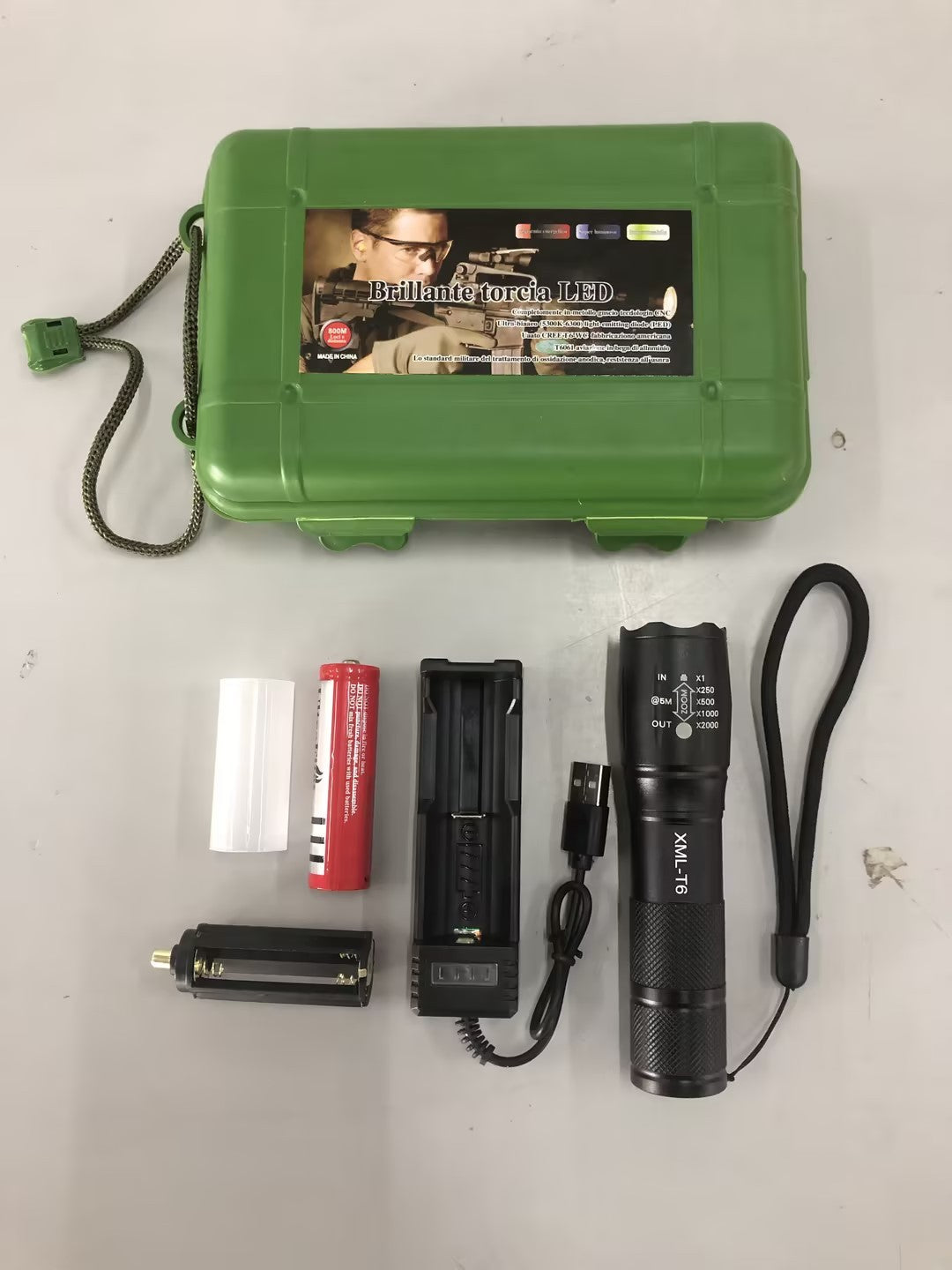 Strong Light Flashlight Special Forces Rechargeable Home Self-Defense Waterproof Riding Mini Camping Premium Super Bright Fla