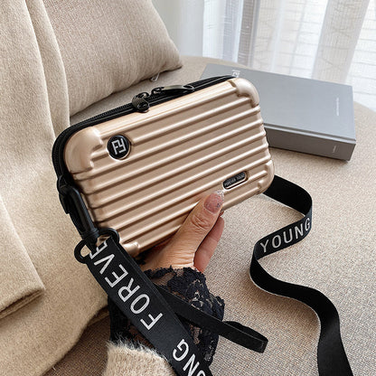 Women's Fashion Mini Luggage Shape Shoulder Crossbody Bag 8f438b1e 65e8 4fbc 955d 36e335c59eaf