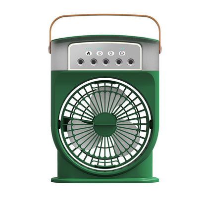 Portable USB Air Conditioner Cooling Fan With 5 Sprays 7 Color Light 600ML Water Tank Spray Mist Air Cooler Humidifiers 8f503