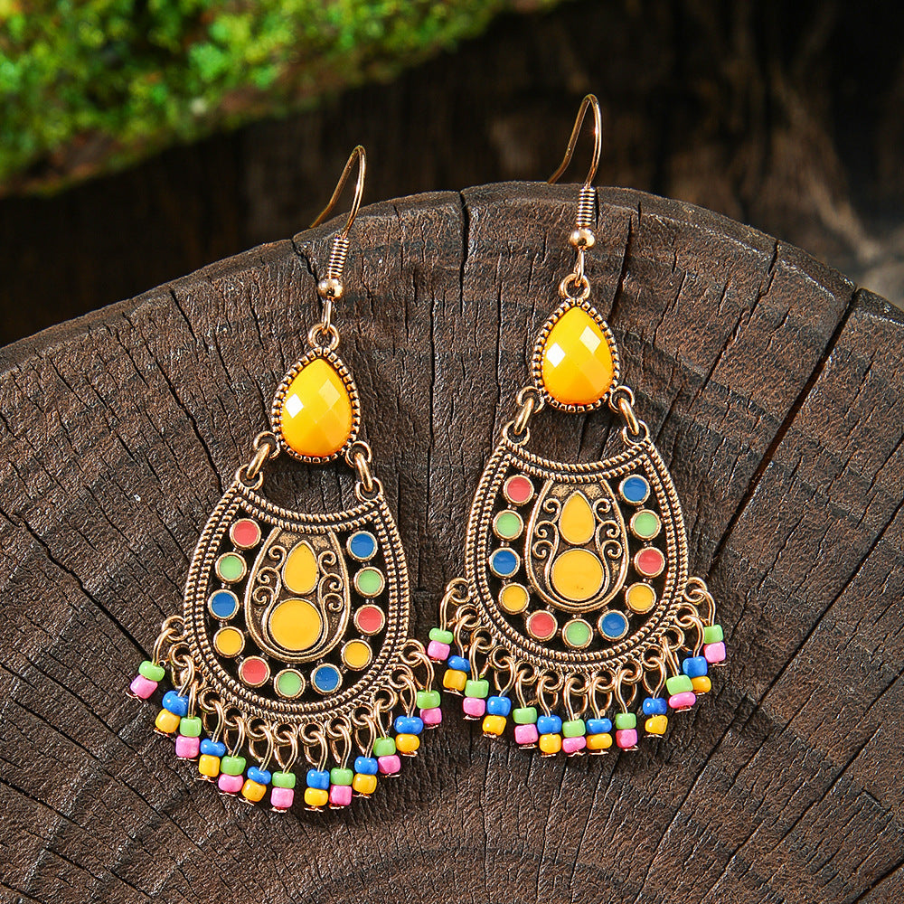 Vintage Bohemian Style Hand-woven Tassel Earrings 8f60ba53 4a04 4b2d af35 63ab678bd24b