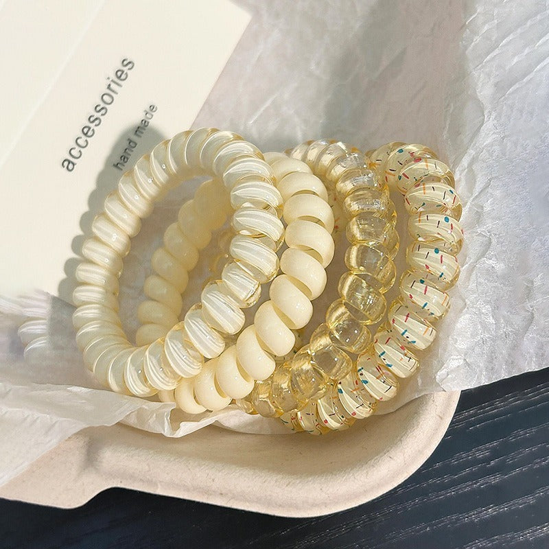 Telephone Wire Hair Ties Hair Rope Hair-binding High Elasticity Not Tight Hair 8f64d558 c338 4fac b5f8 0b0b2a5eeb1f