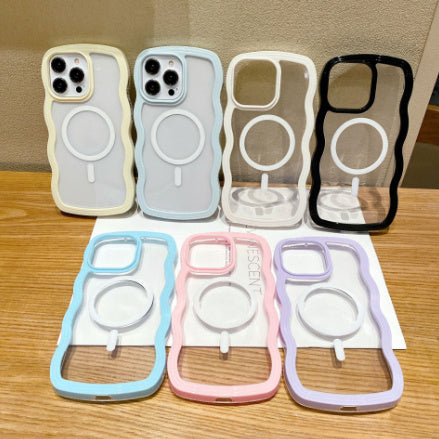 Magnetic Shell Wave Soft Phone Case - 图片 1