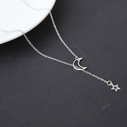 Moon Star Necklace Clavicle Chain Short Necklace 8f81ba35 8ef3 432b a738 6c080f57b3c5