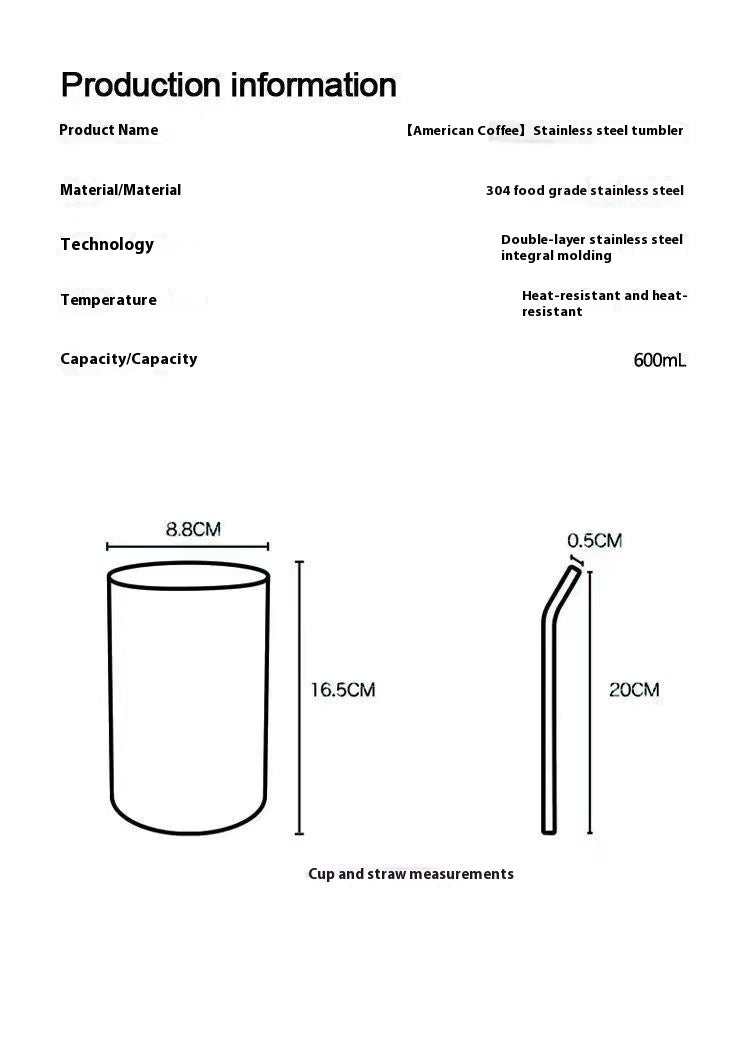 Fashion American 304 Stainless Steel Coffee Cup 8f91a49a 0c84 46ee b09a 1741f6d572bf
