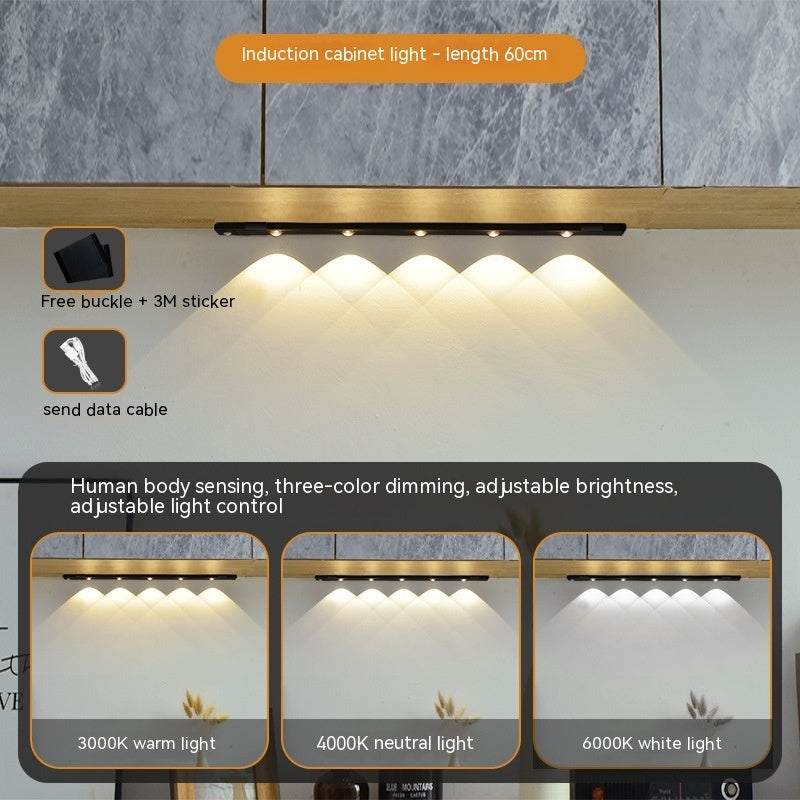 Ultra-thin Human Body Induction Smart Cat's Eye Hill Rechargeable Self-adhesive Wardrobe Light Belt 8fa18cff 1933 4522 8378 8