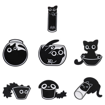 Foreign Trade New Cat-like Cute Animal Brooch Simple Minority All-match Decoration Scarf Buckle 8fa9c757 7e66 4d74 8580 a3bf7