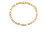 Fashion New Stainless Steel Gold-plated Figaro Bracelet 8fac1ce7 46dd 4b7a bc0b 0541102edb25