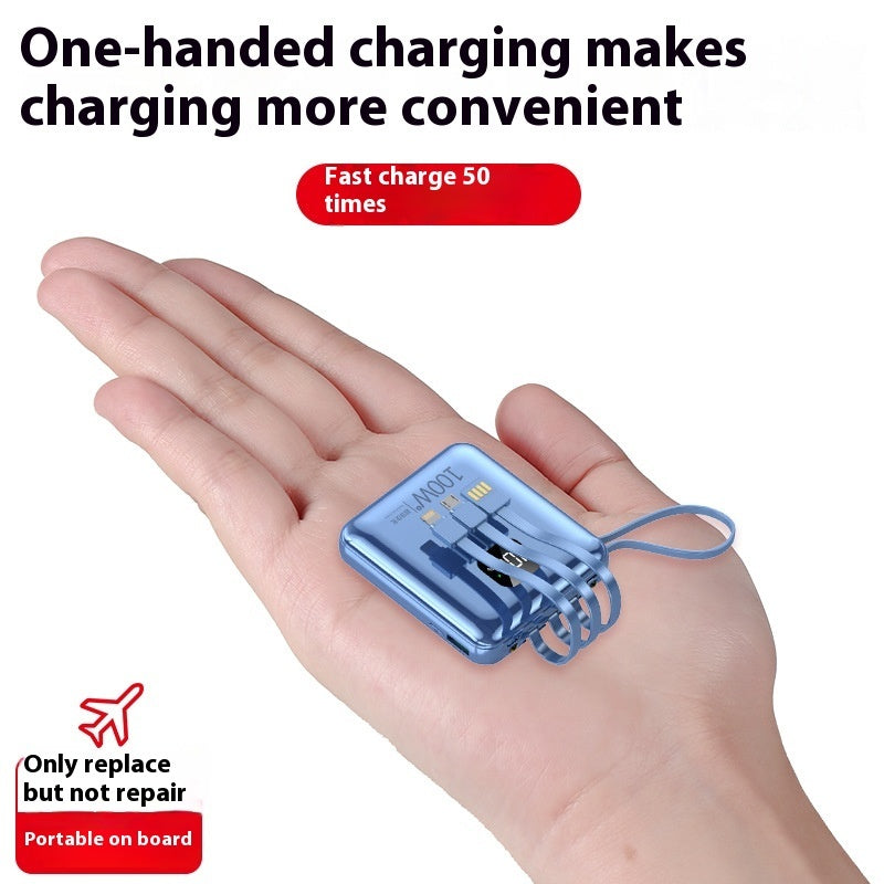 Mini-portable With Cable 20000 MA Power Bank PD225W Mobile Power Supply - 图片 3
